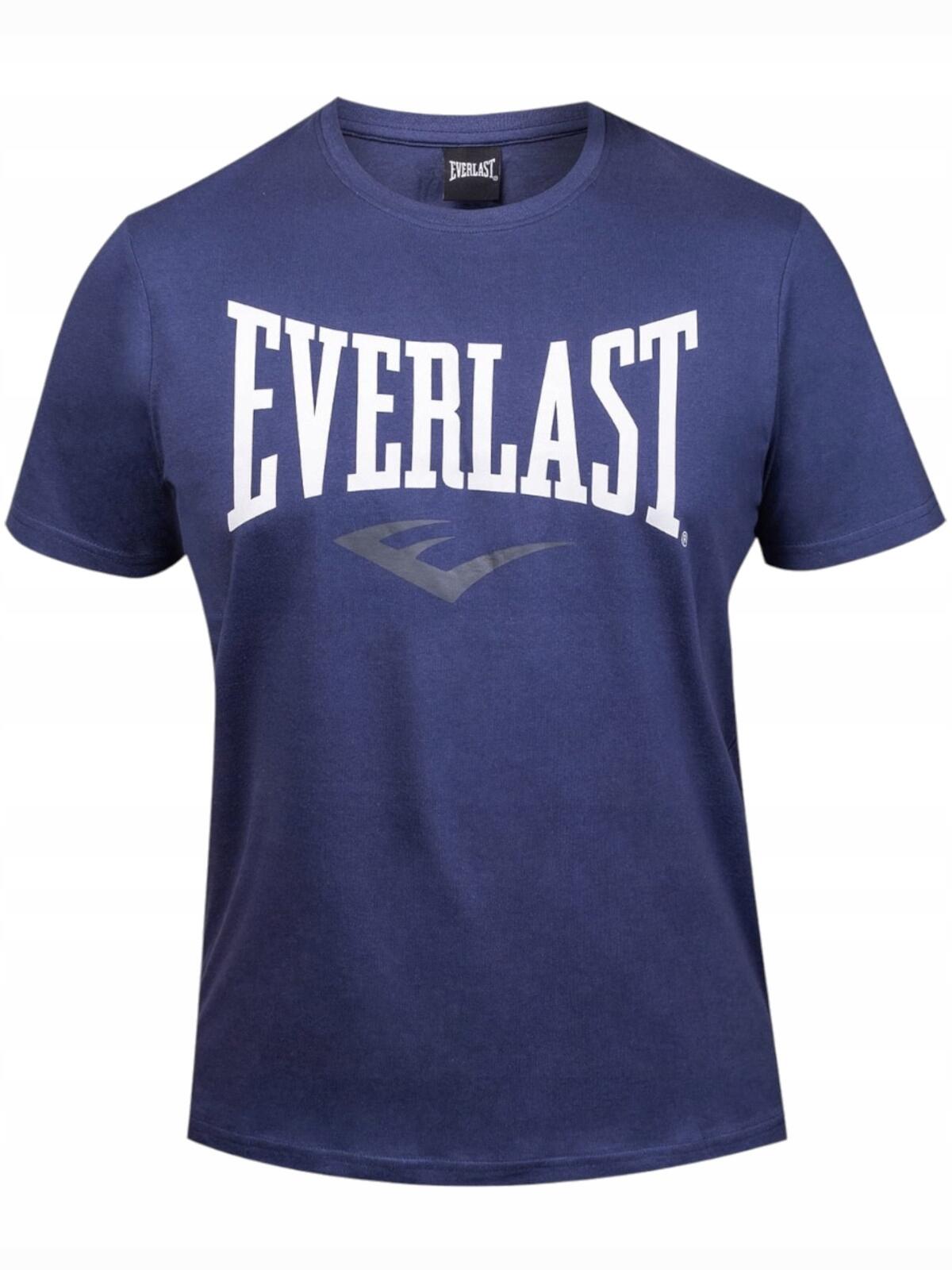 KOSZULKA męska EVERLAST 37M290J86-N200 sportowa granatowa bawełniana XXL 1/4