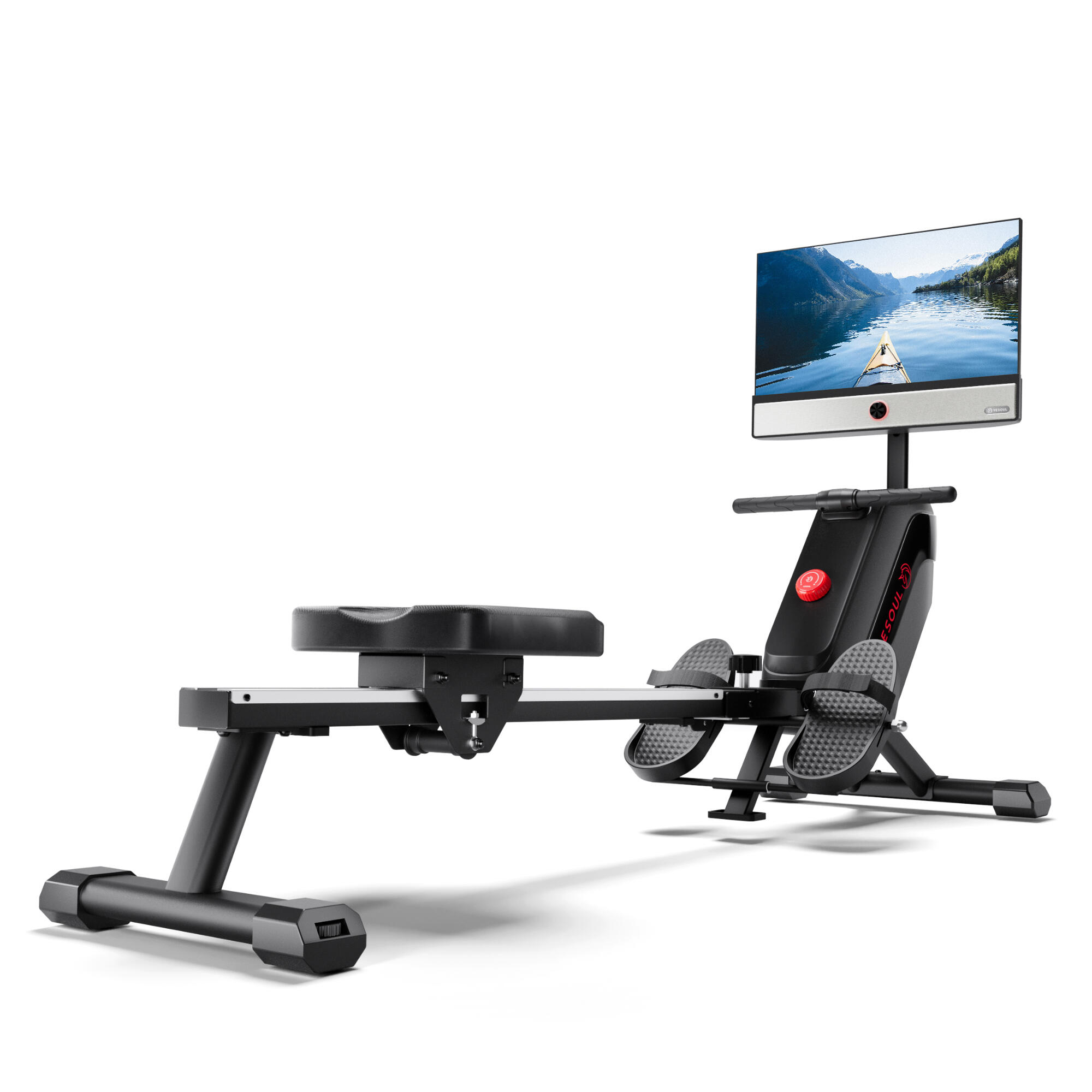 YESOUL Skládací veslovací trenažér R1 Plus s displejem LED-FHD 21,5"