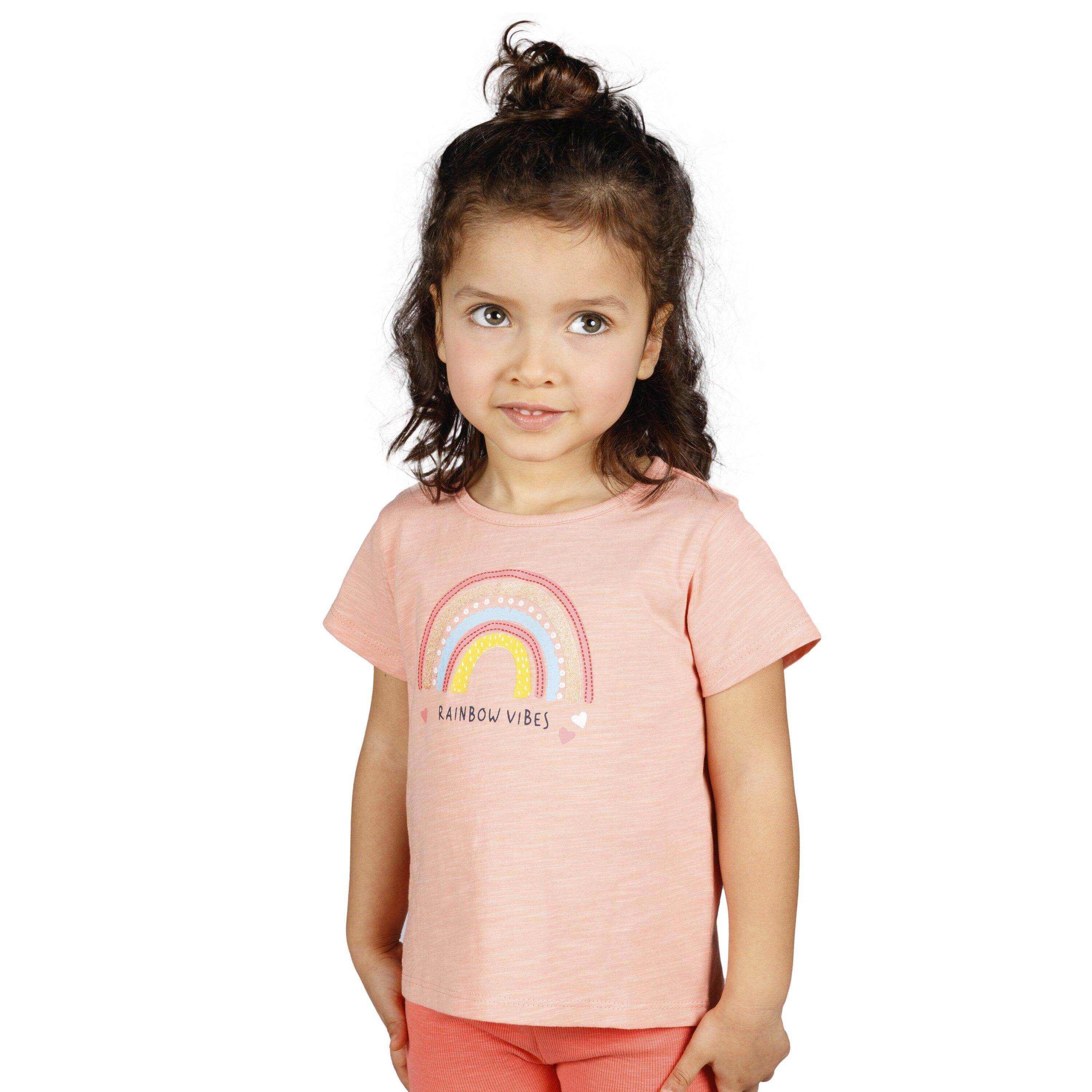 Camiseta de bebé coral arcoiris 3/5