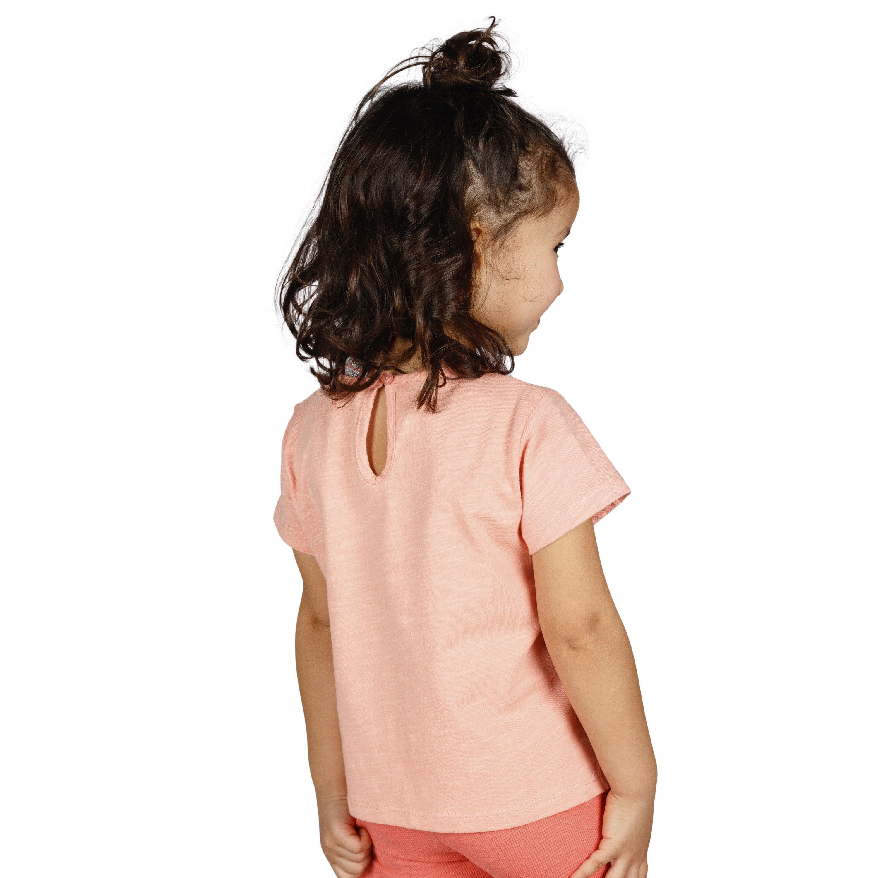 Camiseta de bebé coral arcoiris 5/5