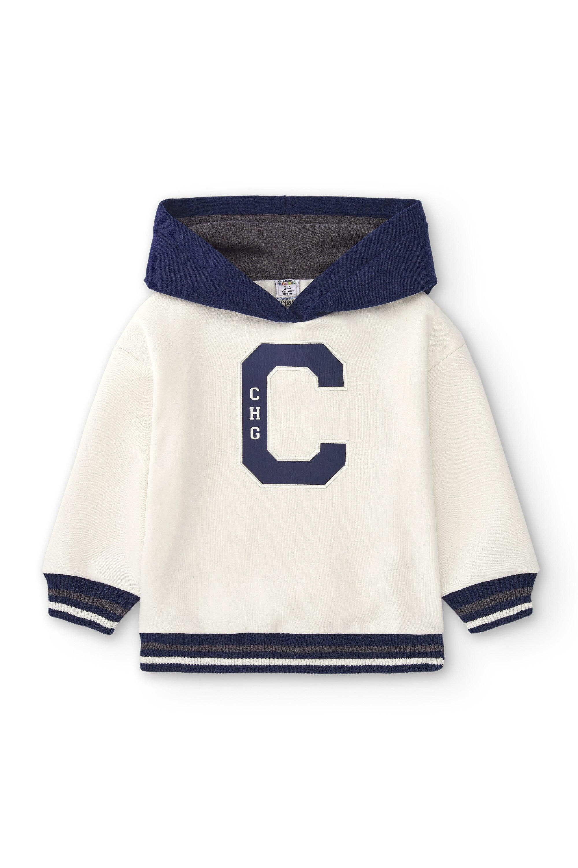 Moletom infantil CHG off-white com 2/4