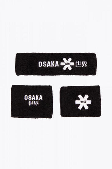 Set di fasce antisudore Osaka | Nero-Bianco