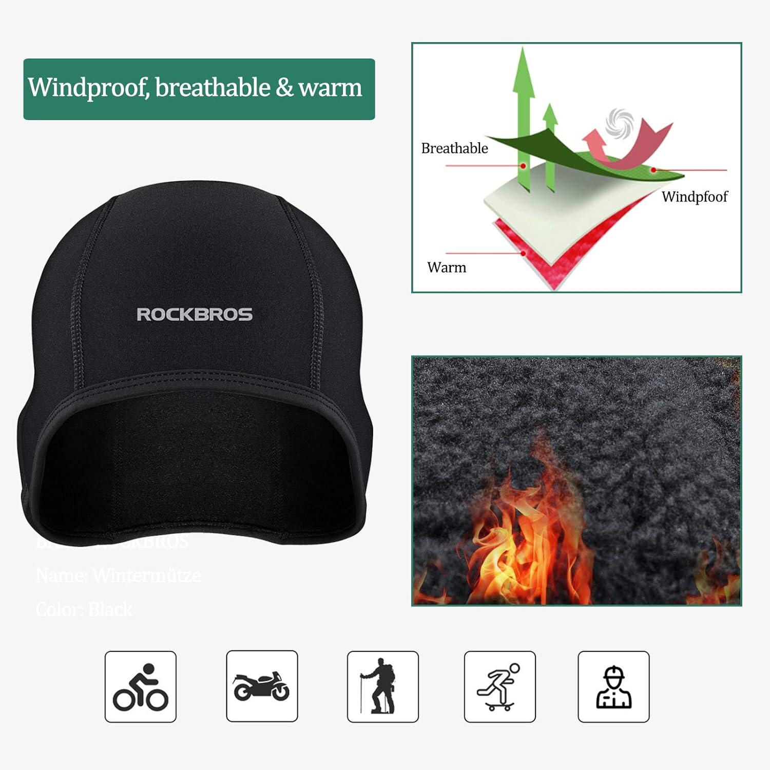 Bonnet de vélo polaire thermique unisexe 4/5