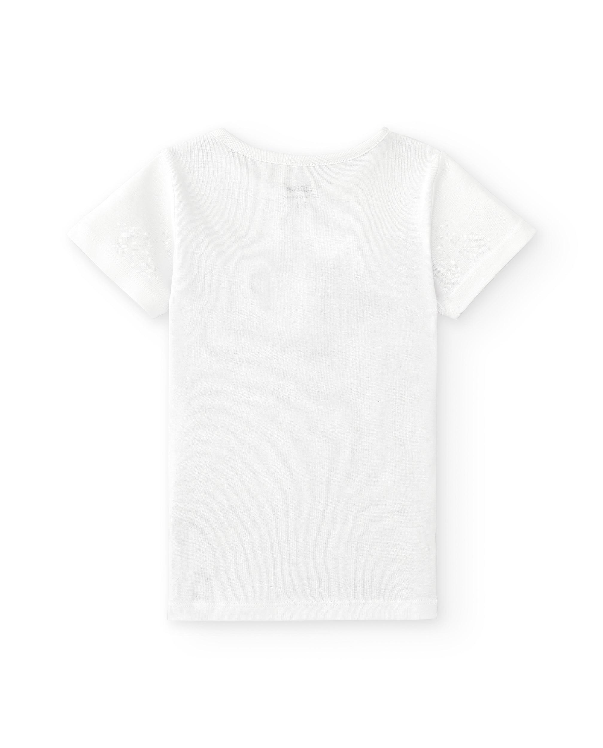 Camiseta interior niño manga corta algodón orgánico 3/4