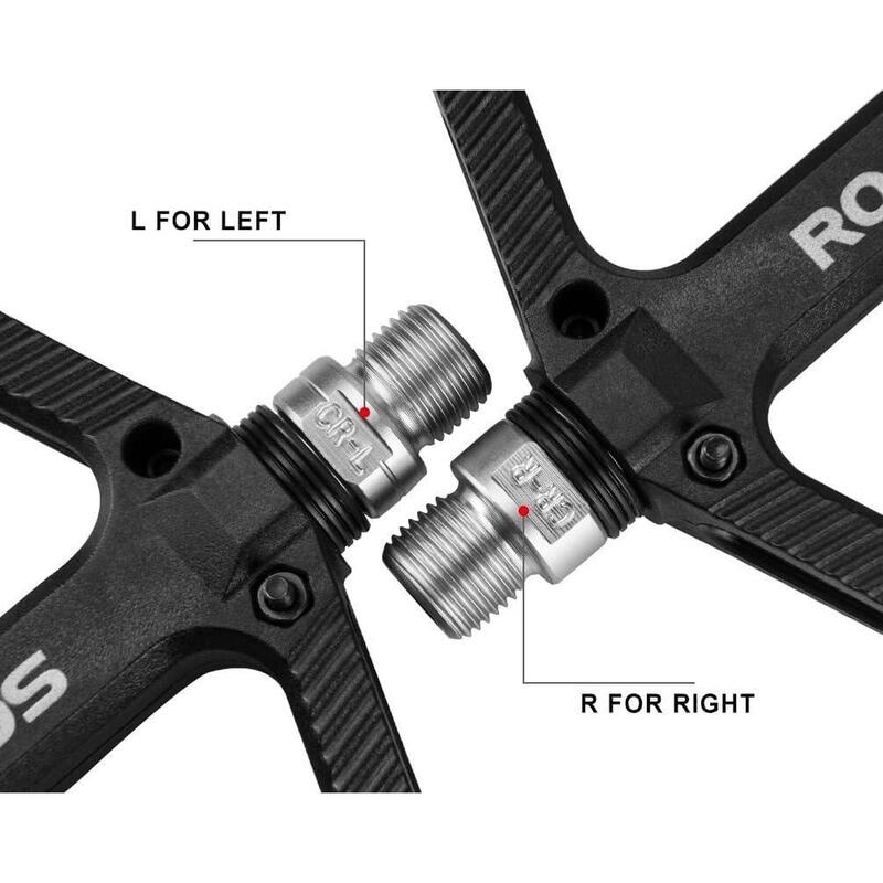 Pedale din nylon pentru mountain bike cu platformă largă