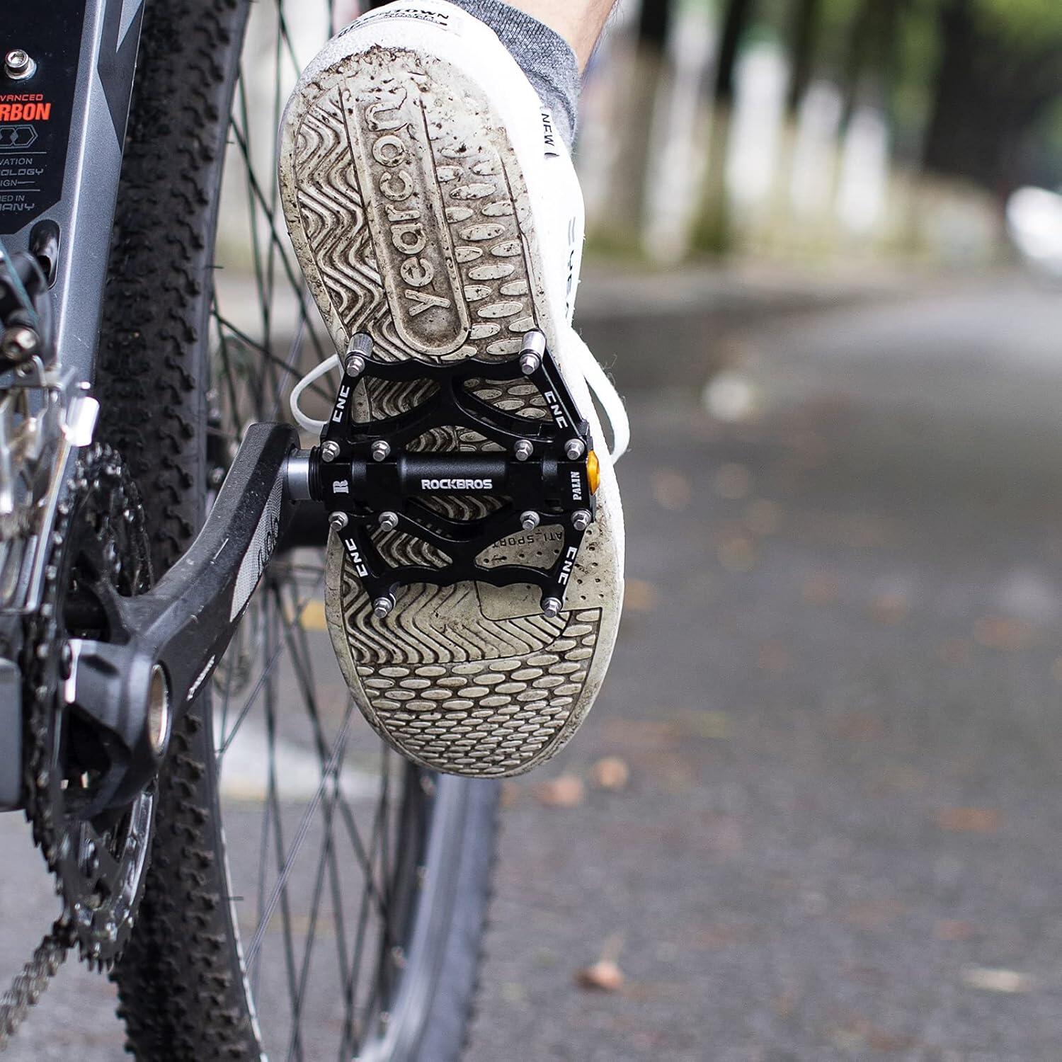 Pédales vélo en aluminium antidérapantes 7/7