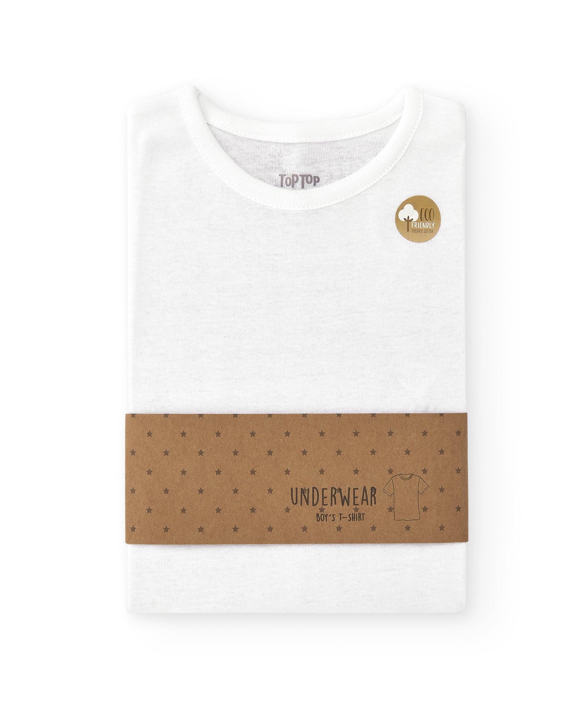 Camiseta interior niño manga corta algodón orgánico 4/4