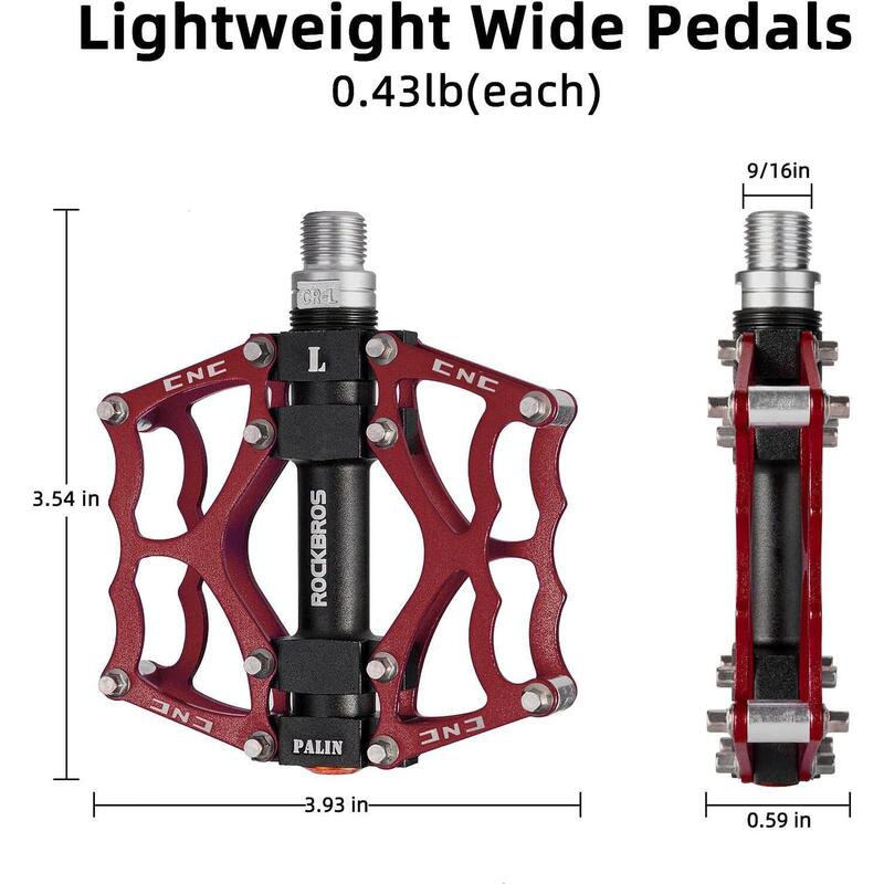 Pedale de bicicletă din aluminiu antiderapante