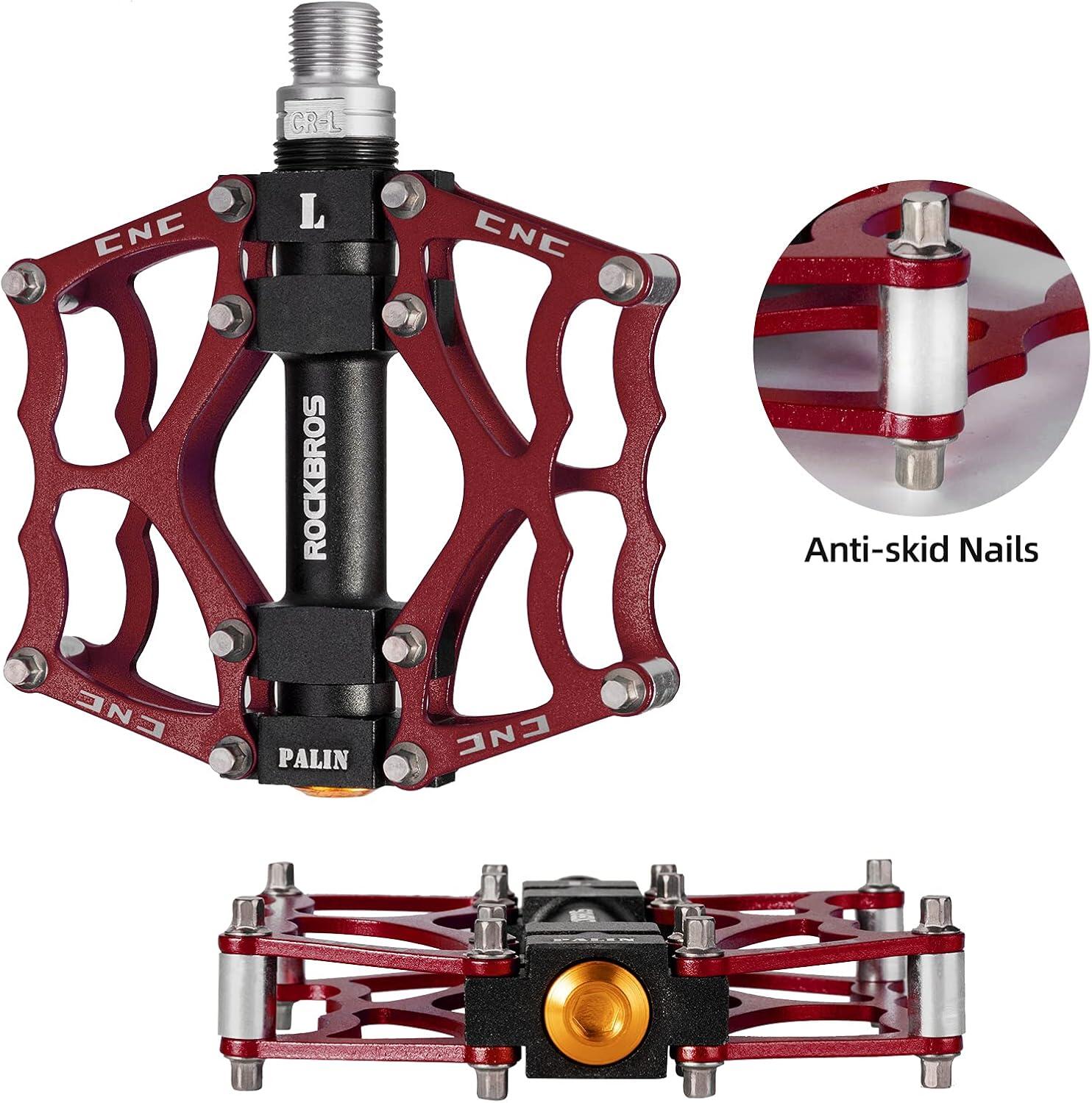 Pédales vélo en aluminium antidérapantes 6/7