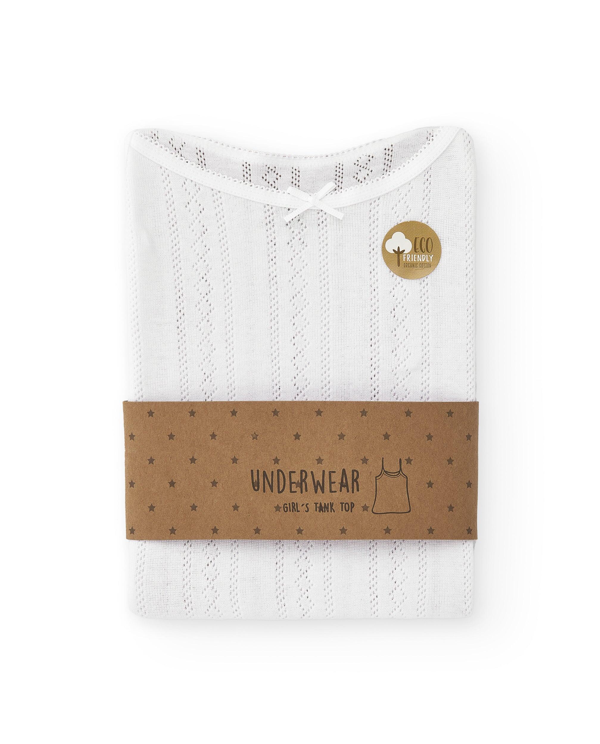 Camiseta interior de niña en algodón orgánico 2/4