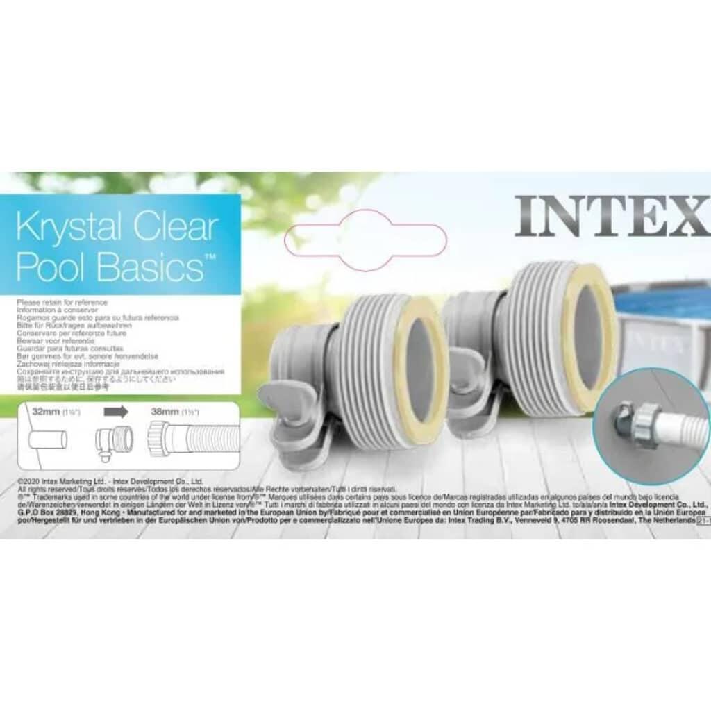 INTEX Slangadapters B 2 st 32 naar 38 mm 3/3