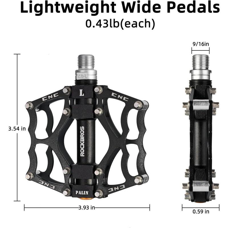 Pedale de bicicletă din aluminiu antiderapante