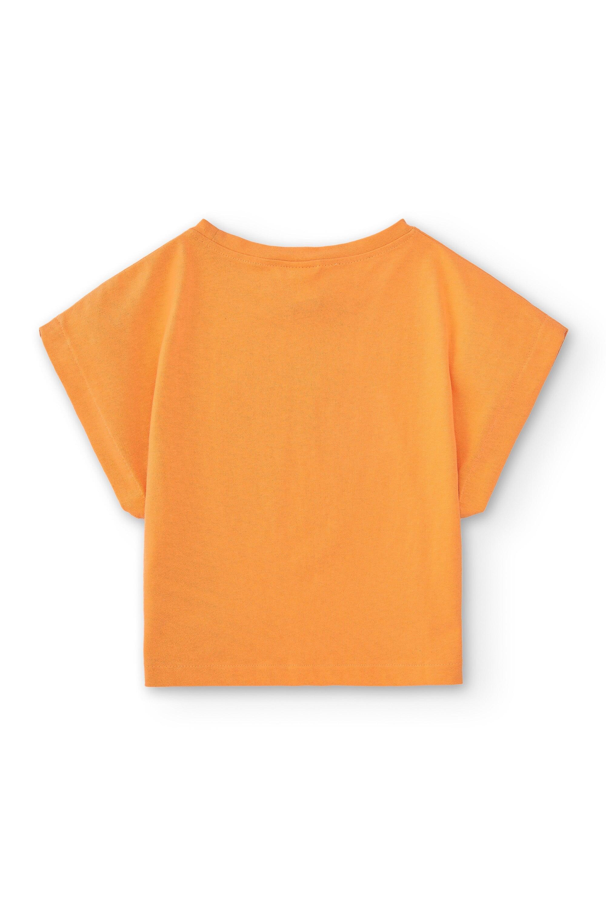 Camiseta laranja 3/4