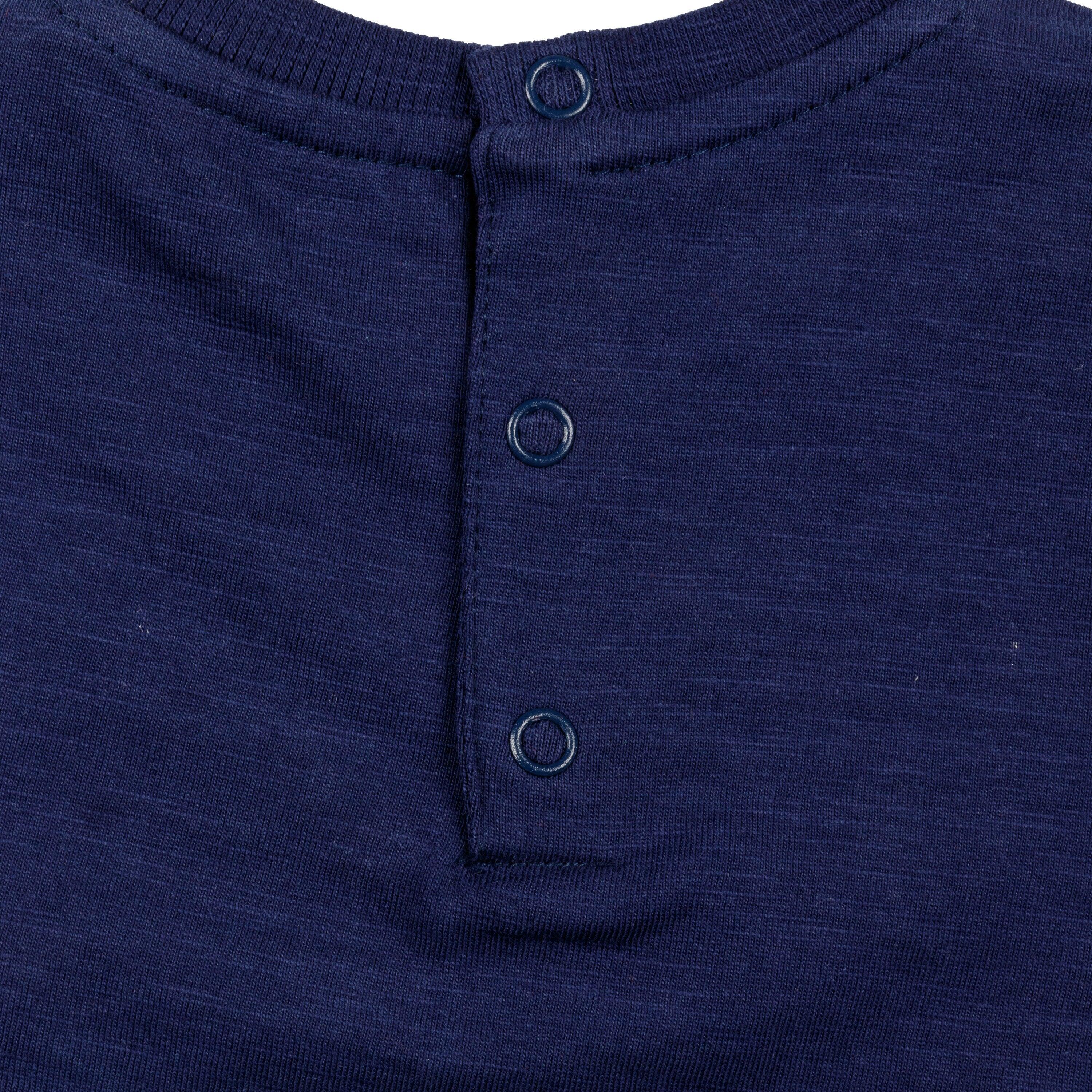 Camiseta infantil azul marinho com estampa de 5/5
