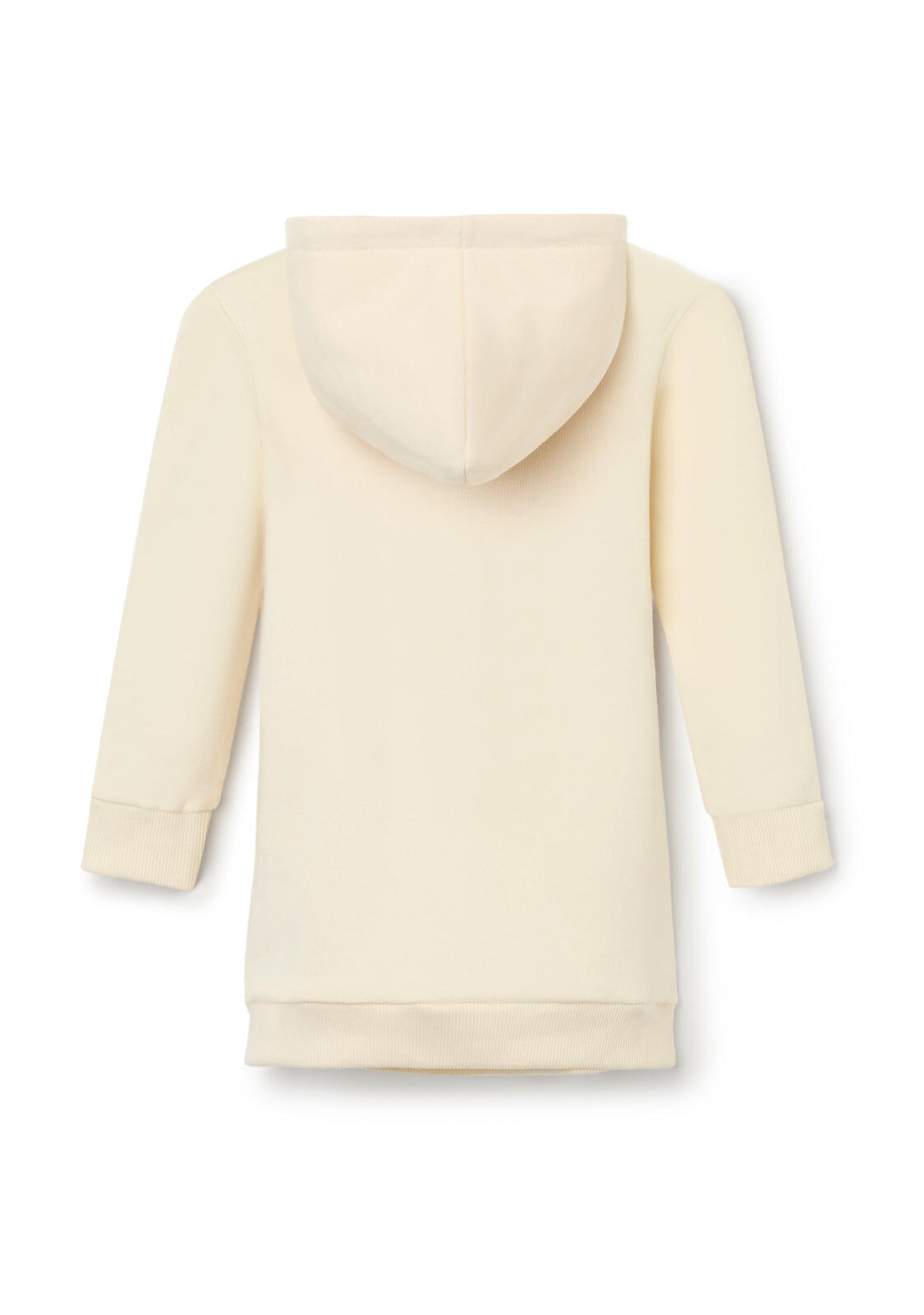 Vestido Sudadera Niña Con Capucha y Estampado Divertido 3/4
