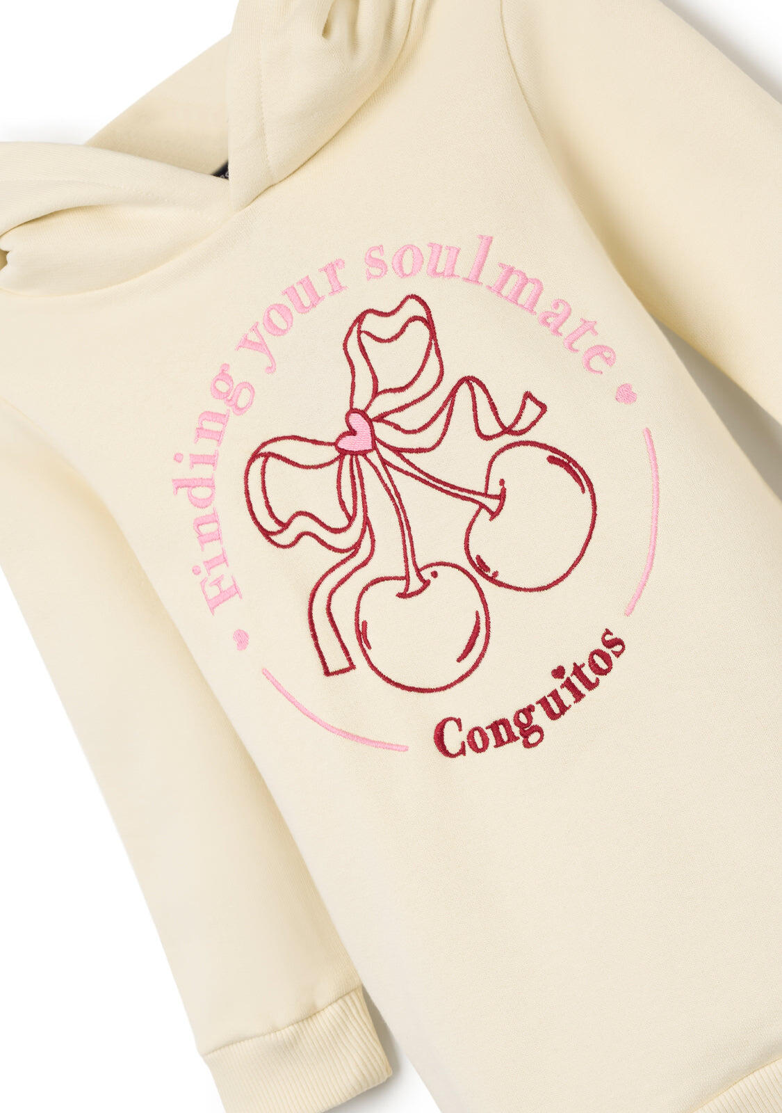 Vestido Sudadera Niña Con Capucha y Estampado Divertido 2/4