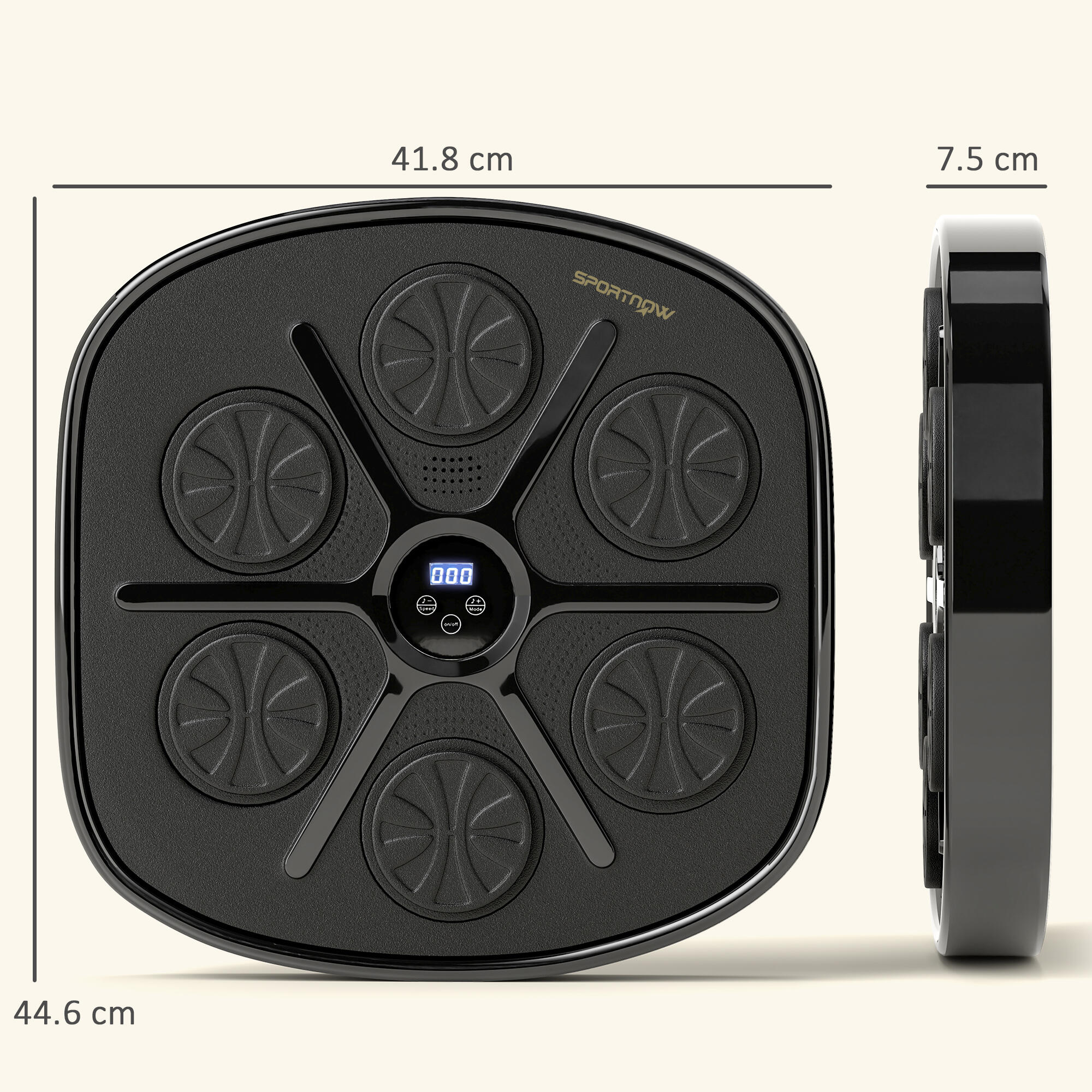Machine de boxe musicale murale à 9 vitesses, connexion Bluetooth et gants inclu 5/9