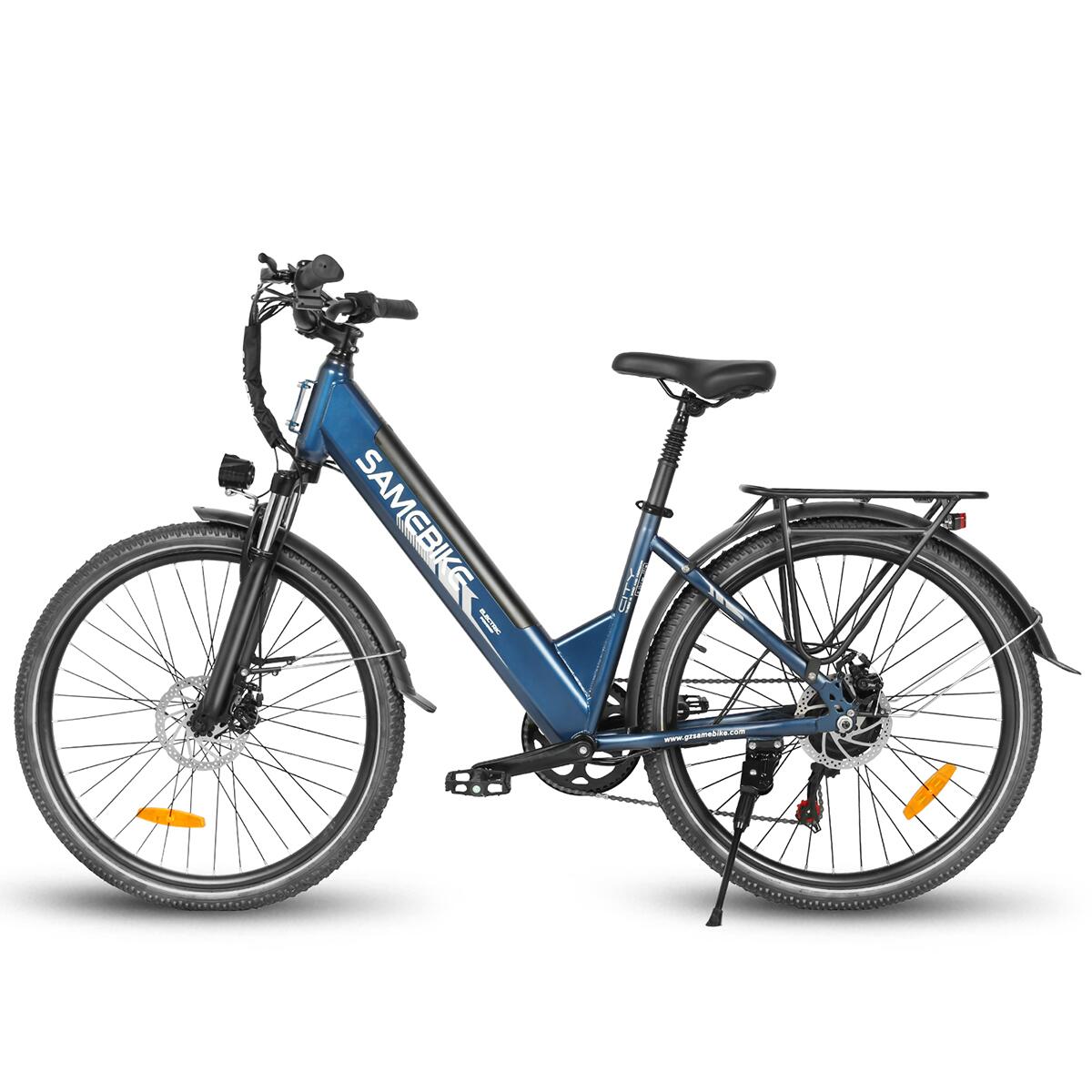Bicicleta elétrica urbana SAMEBIKE RS-A01 Pro-T de 26" com bateria de 36V e 15AH 3/7