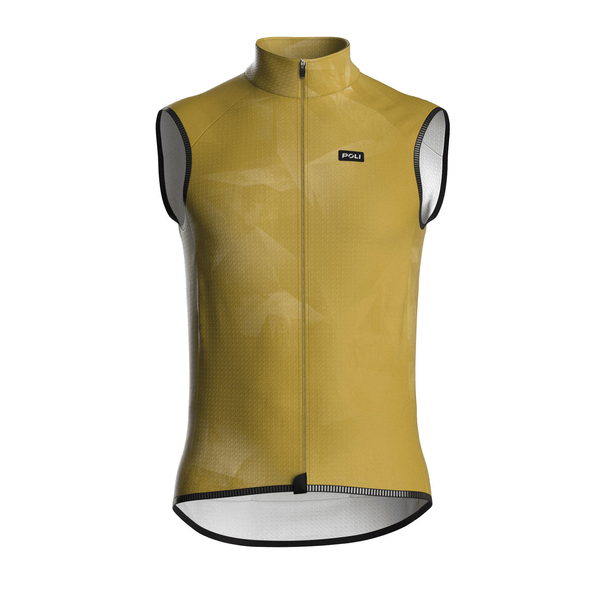 Poli - Gilet Cyclisme Sans Manches Unisexe - Prisme - Coupe Vent - Jaune - Decathlon