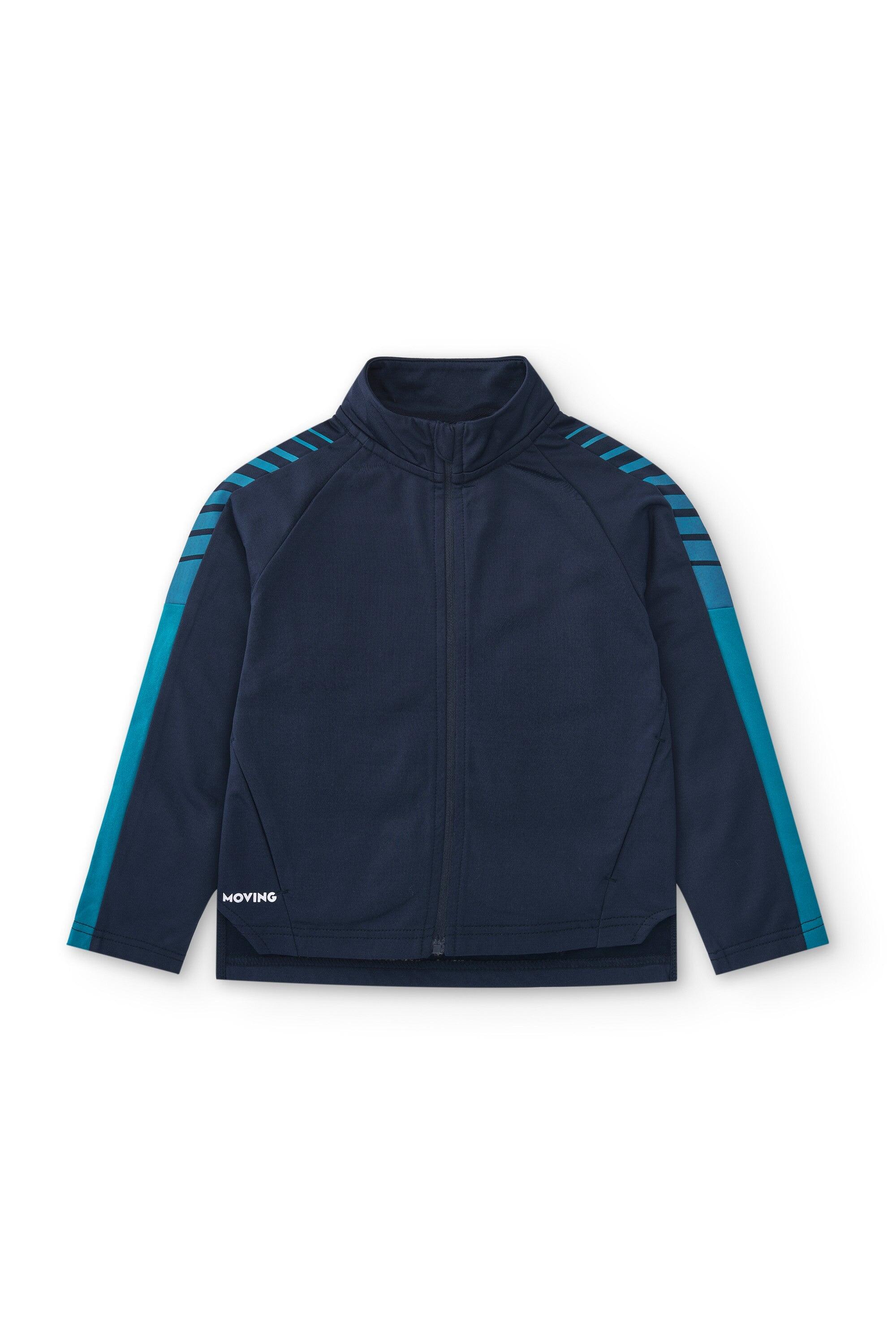 Moletom aberto para meninos, azul 2/4