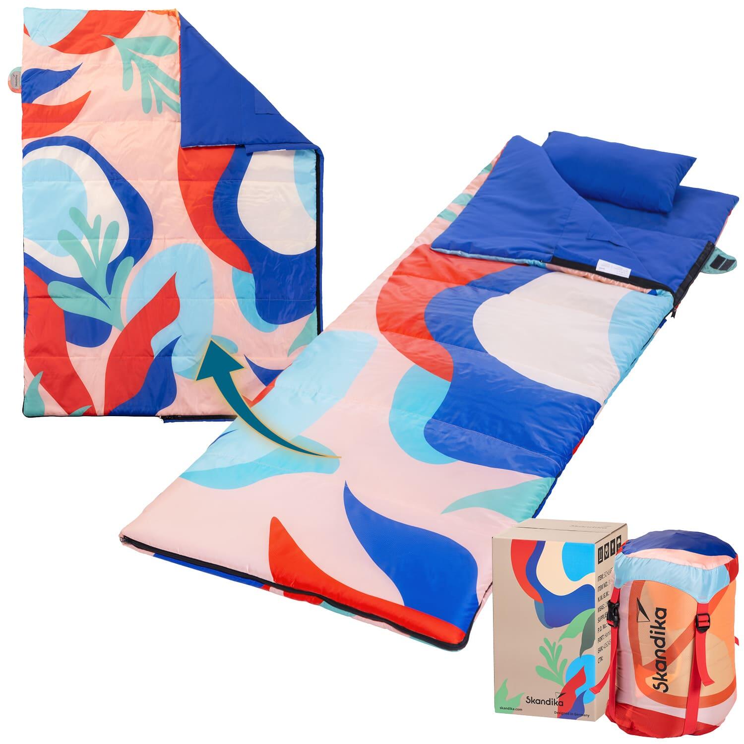 Skandika - Seconde Vie - Sac De Couchage Rectangulaire Sovro 220 - 3 Saisons - 220x80cm - Sac De Couchage - Bleu - Taille Unique - Decathlon