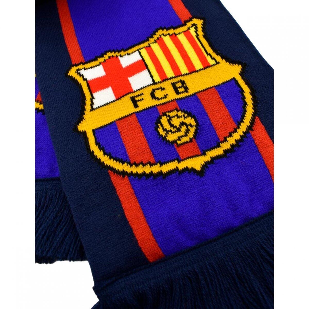 FC Barcelona szalik kibica dwustronny Double Knitted Scarf granatowy 2/4