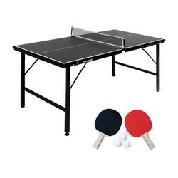 Mini table de ping pong pliable 150x75cm INDOOR noir | sweeek