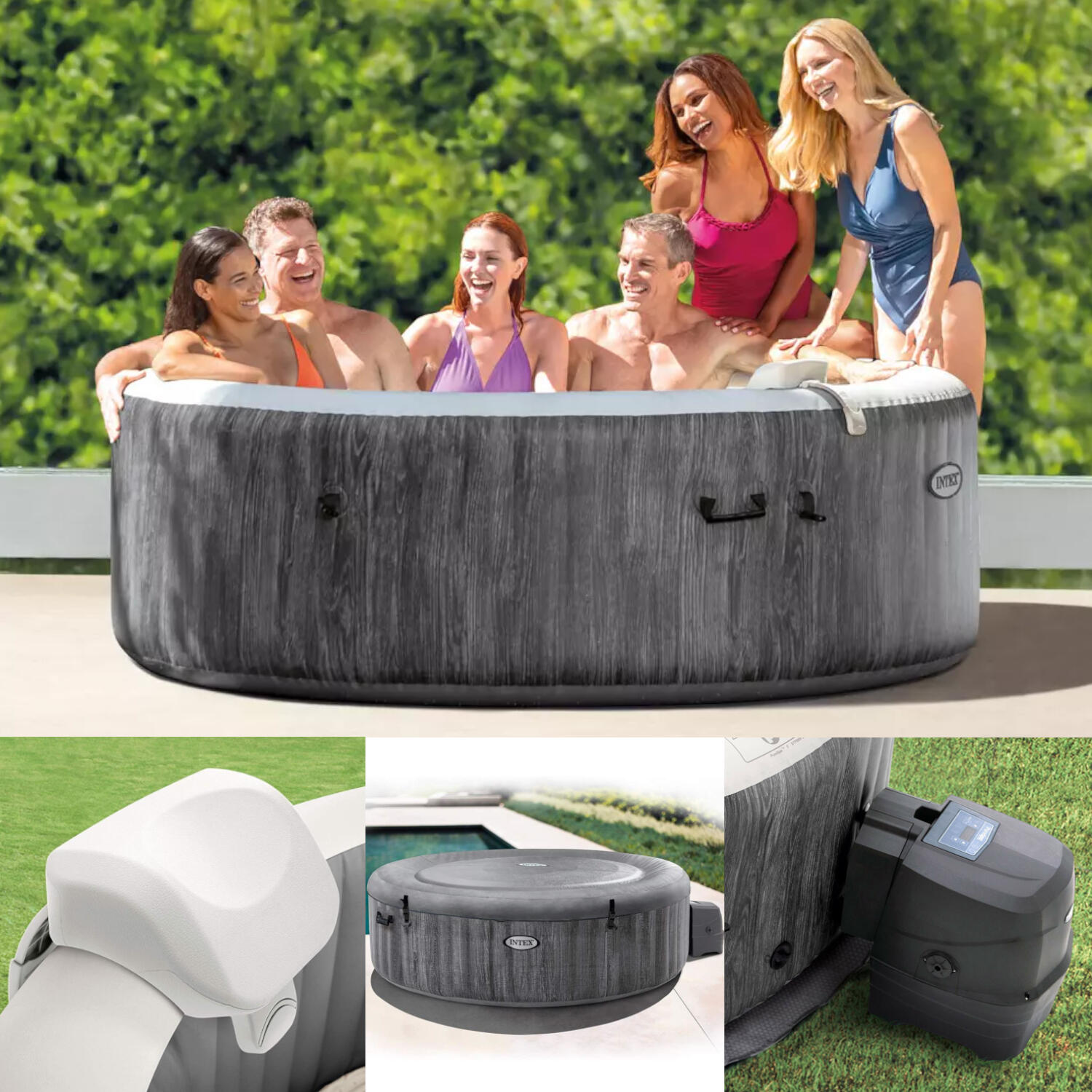 INTEX Vířivka 28442 Purespa Greywood Deluxe HWS 1100