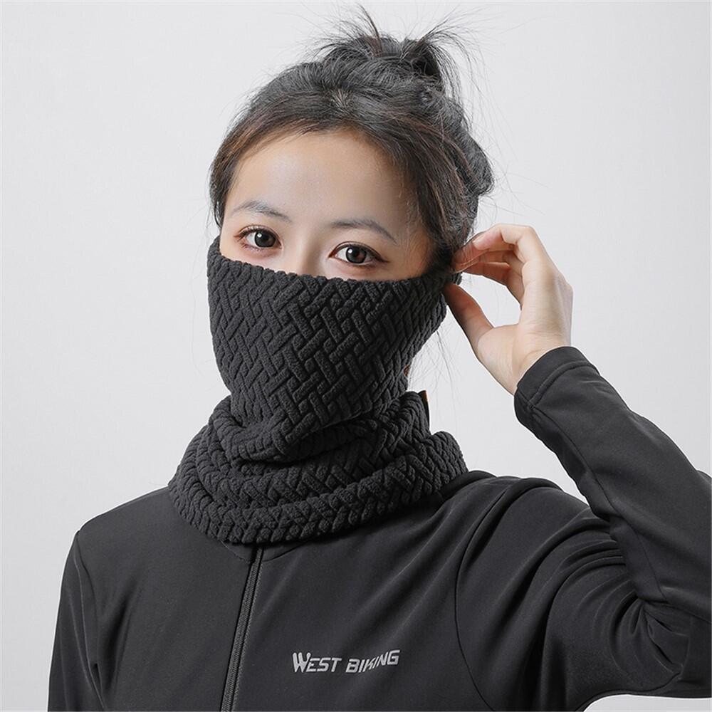 Cagoule facial d'hiver en velours 4/6