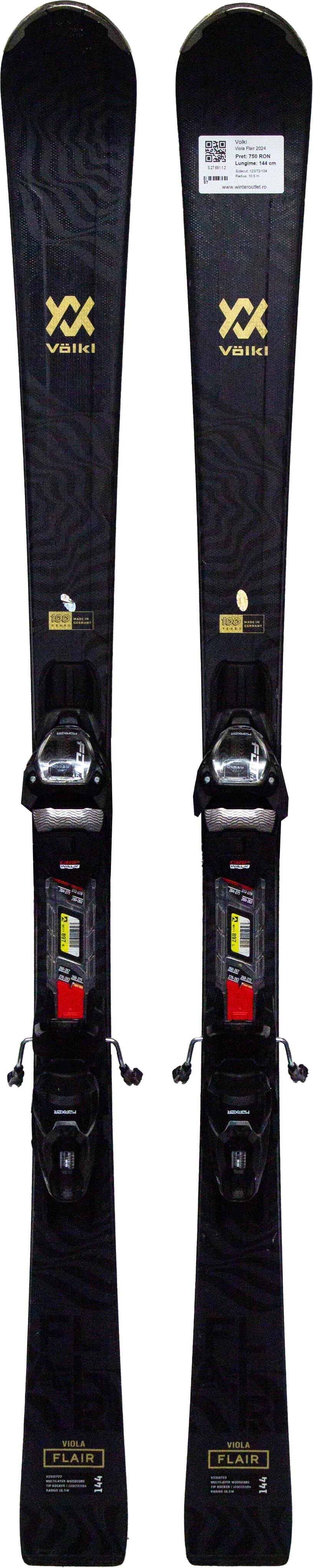 Skis d'occasion - VOLKL Viola Flair 2024, 144 cm, Très bon état 3/5