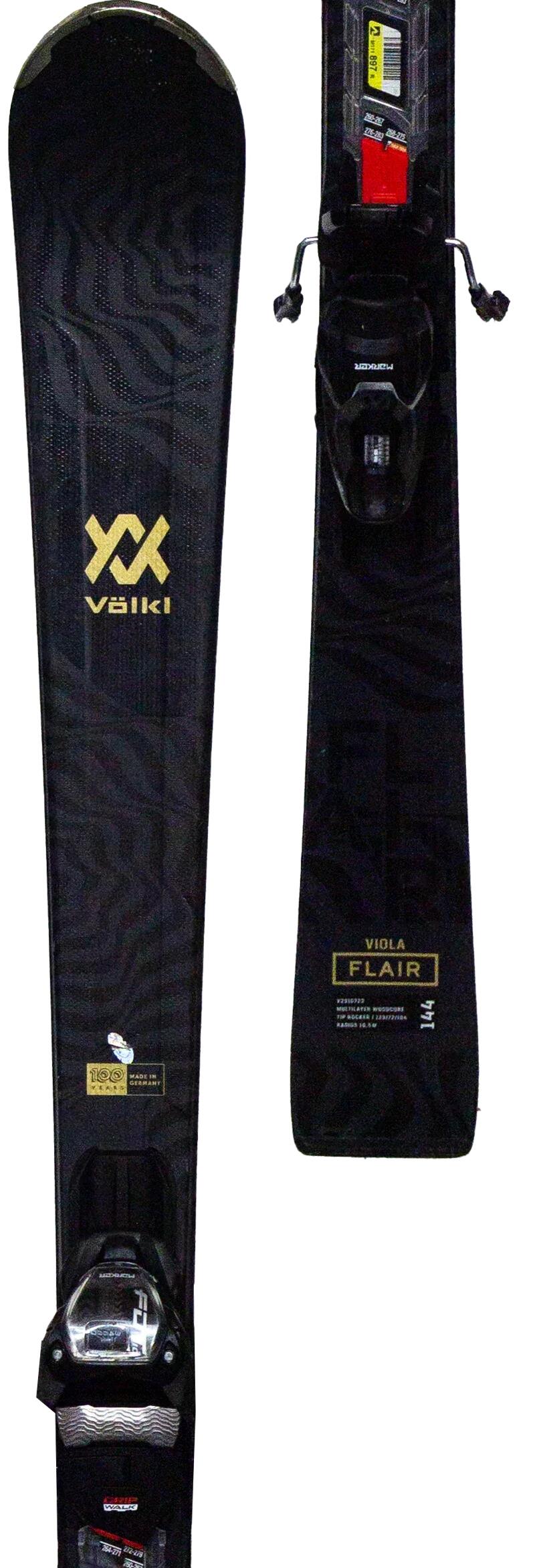 Skis d'occasion - VOLKL Viola Flair 2024, 144 cm, Très bon état 4/5