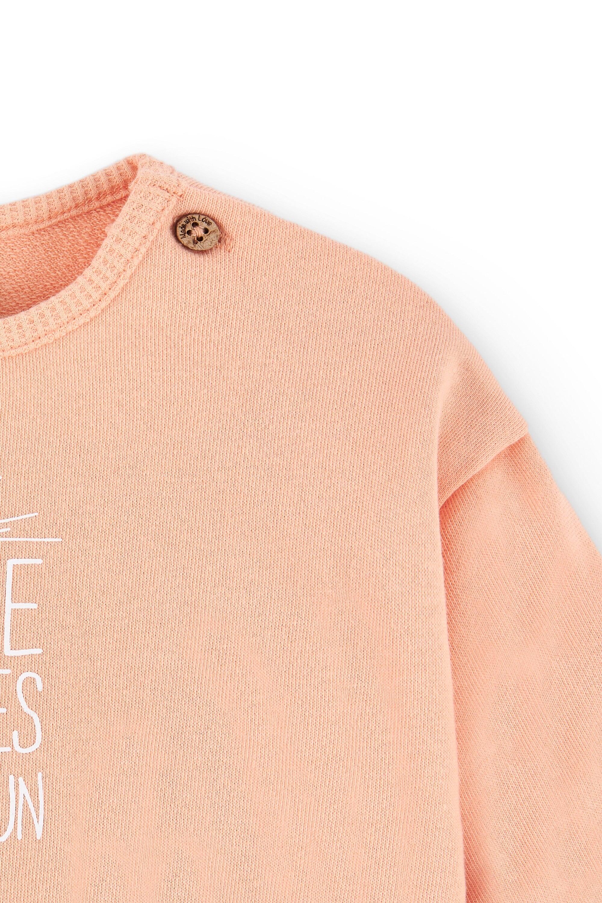 Sudadera naranja recién nacido | Pequeños Hippies 2/3