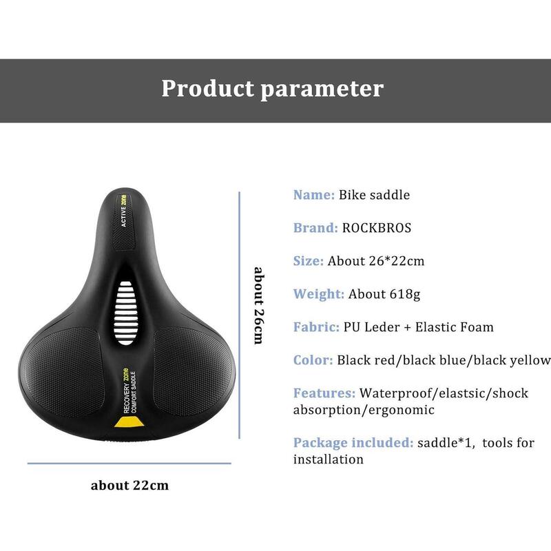 Saua de bicicleta ergonomica cu gel