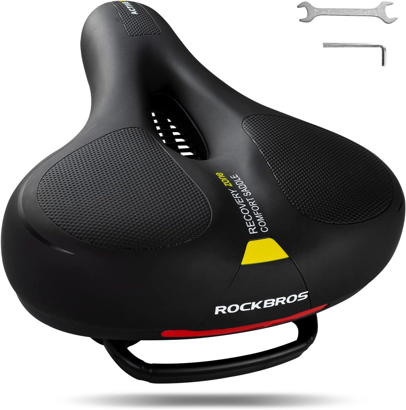 ROCKBROS Selim de bicicleta ergonômico em gel