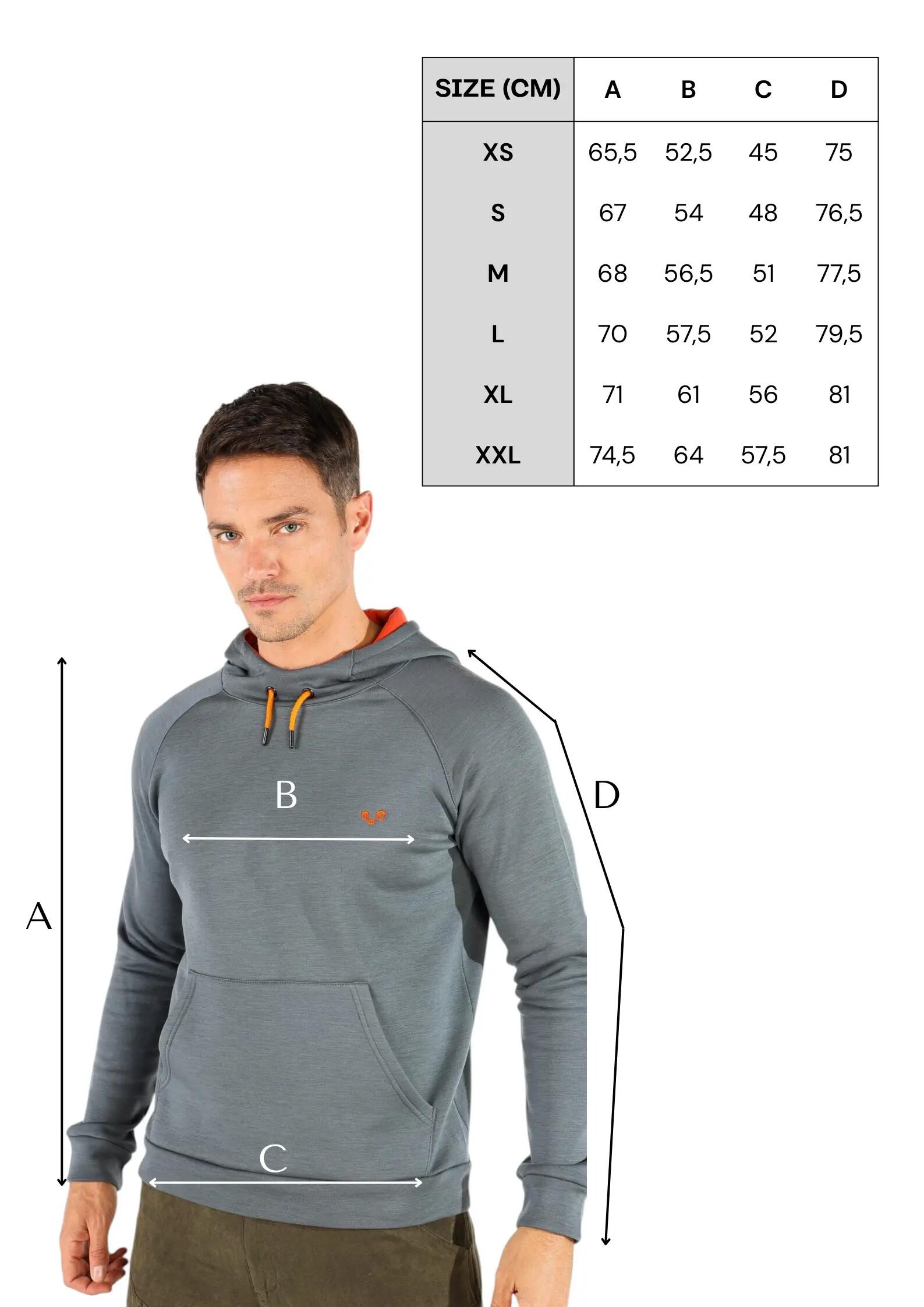 Scout - bluza termiczna z kapturem 100% wełna merino (260 g/m²) 4/4