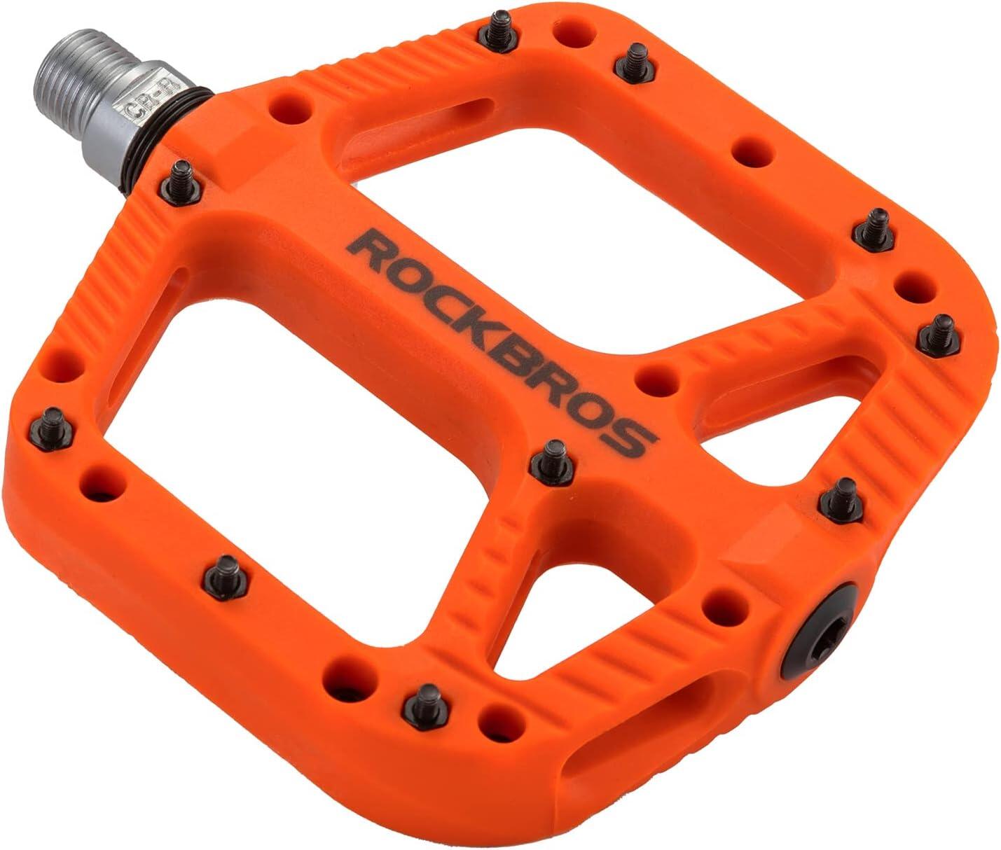 ROCKBROS Pédales VTT en nylon avec plateforme large