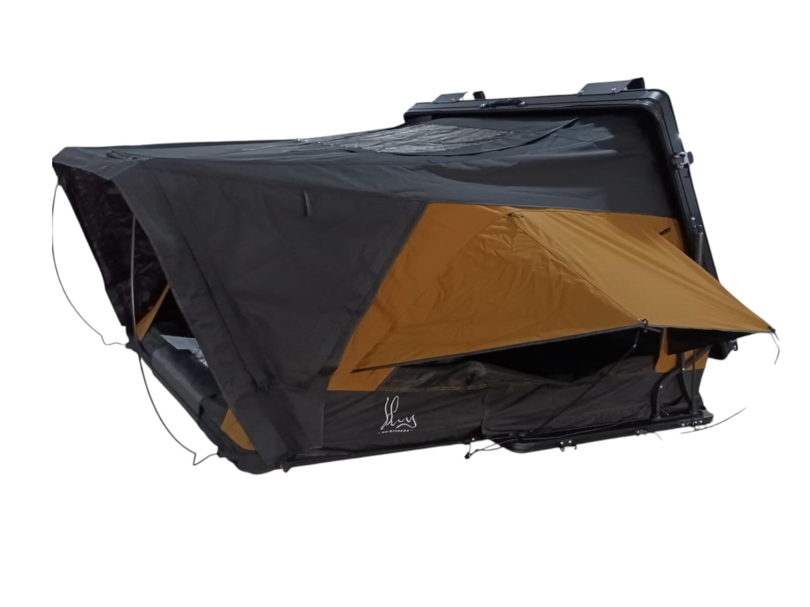 Tente de toit HRB 1.5 Book (Beige), 3 Pax, Installation universelle; 6/8