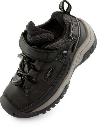 Keen Jr Targhee Low WP Kinder-Trekkingschuh schwarz/steel gray Größe 24
