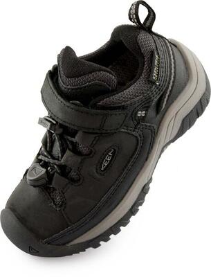 Keen jr targhee low wp zwart en staalgrijs - kinderschoenen 24
