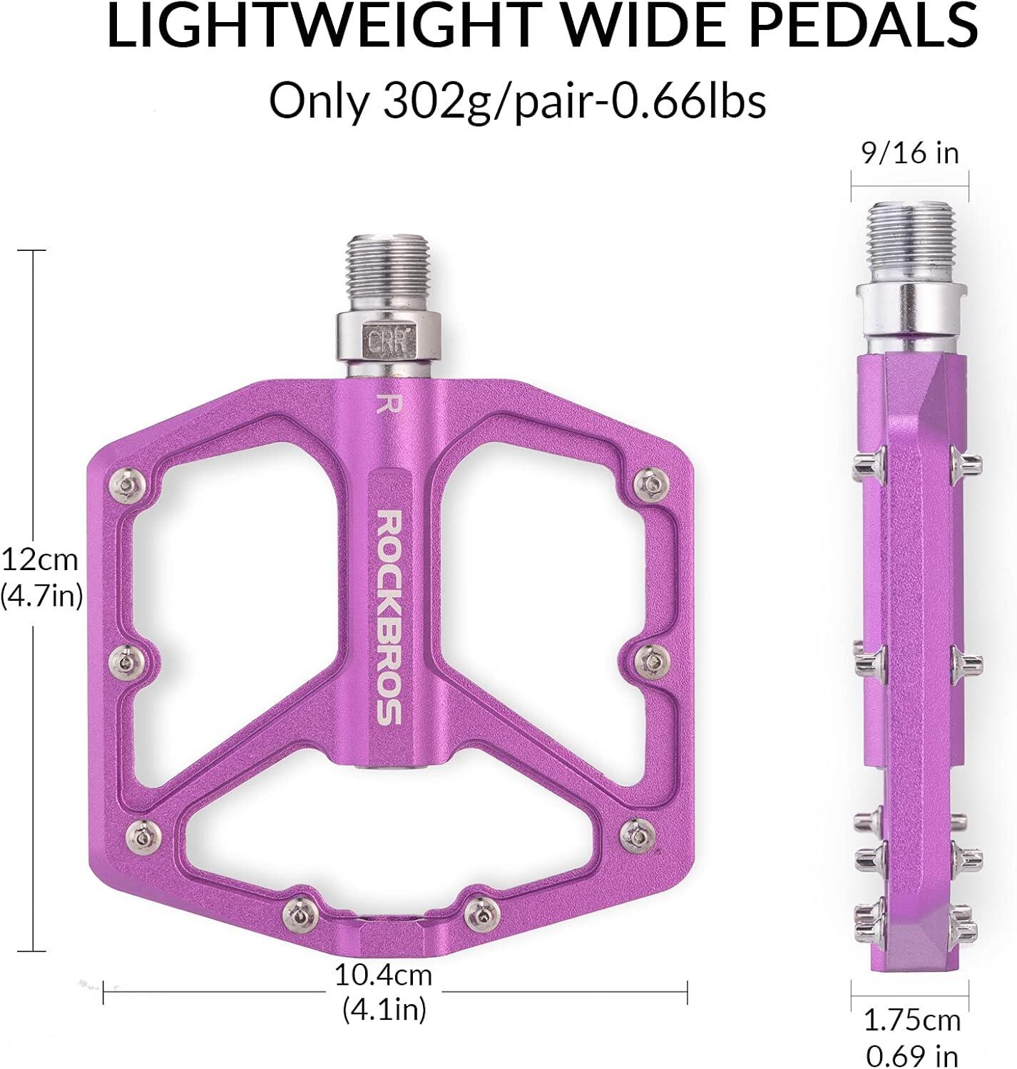 Flache Fahrradpedale aus Aluminium 2/7
