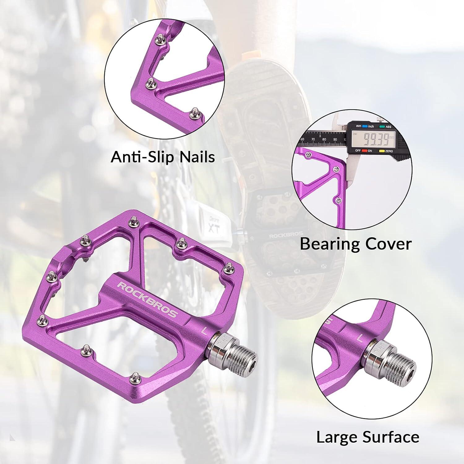 Flache Fahrradpedale aus Aluminium 5/7