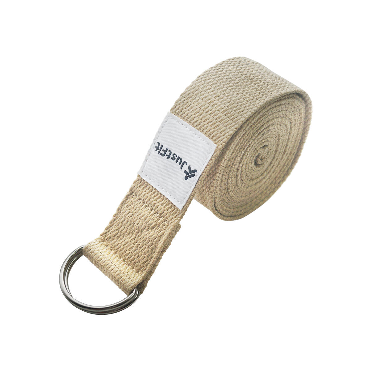 Gladiatorfit - Sangle De Yoga En Coton "yoga Strap" Justfit - Rouleau Mousse - Beige - Taille Unique - Decathlon