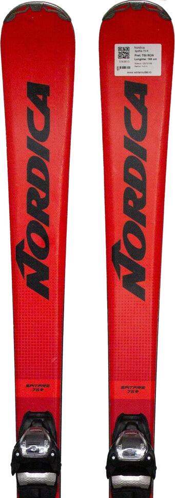 Używane narty - NORDICA Spitfire 75 R, 168 cm, stan bardzo dobry