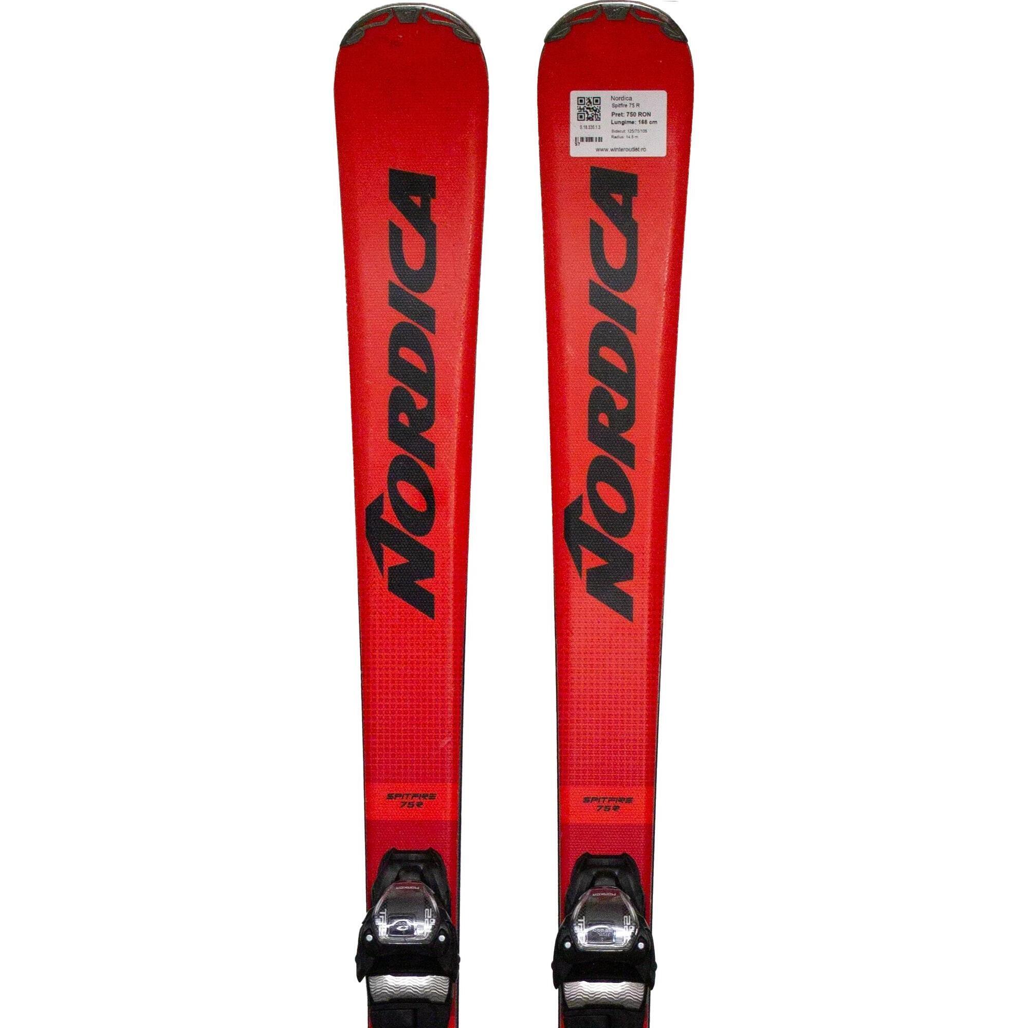 Używane narty - NORDICA Spitfire 75 R, 174 cm, stan bardzo dobry