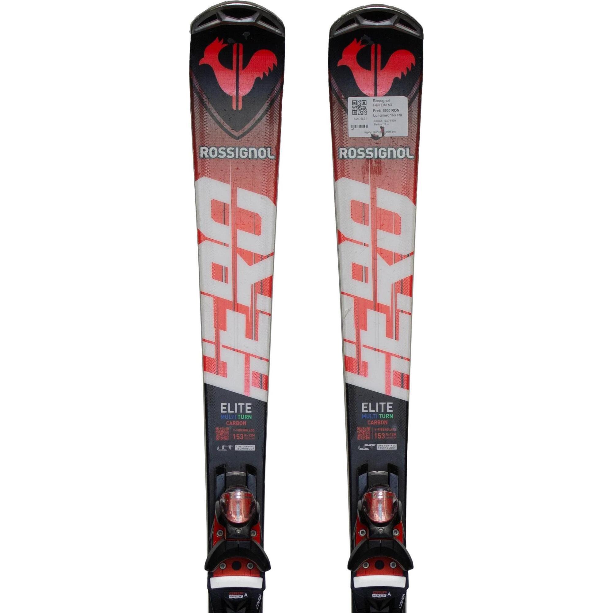 Używane narty - ROSSIGNOL Hero Elite MT, 153 cm, stan bardzo dobry