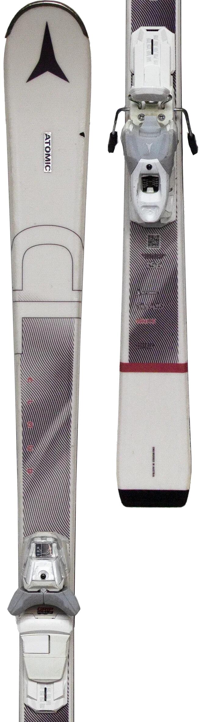 Skis d'occasion - ATOMIC Cloud CL Blanc, 156 cm, Très bon état 4/5