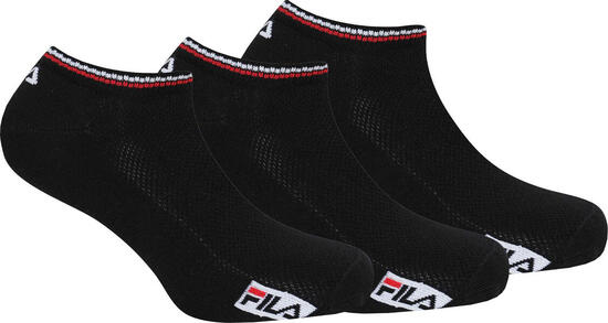 Fila 3 pack calzini invisibili in bambù neri 39-42