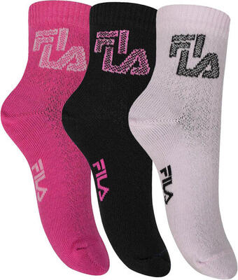 Fila 3-pack meisjes quarter-sokken barbie maat 27-30