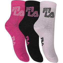 Fila Pack 3 Chaussettes Fille Quarter Barbie 27-30
