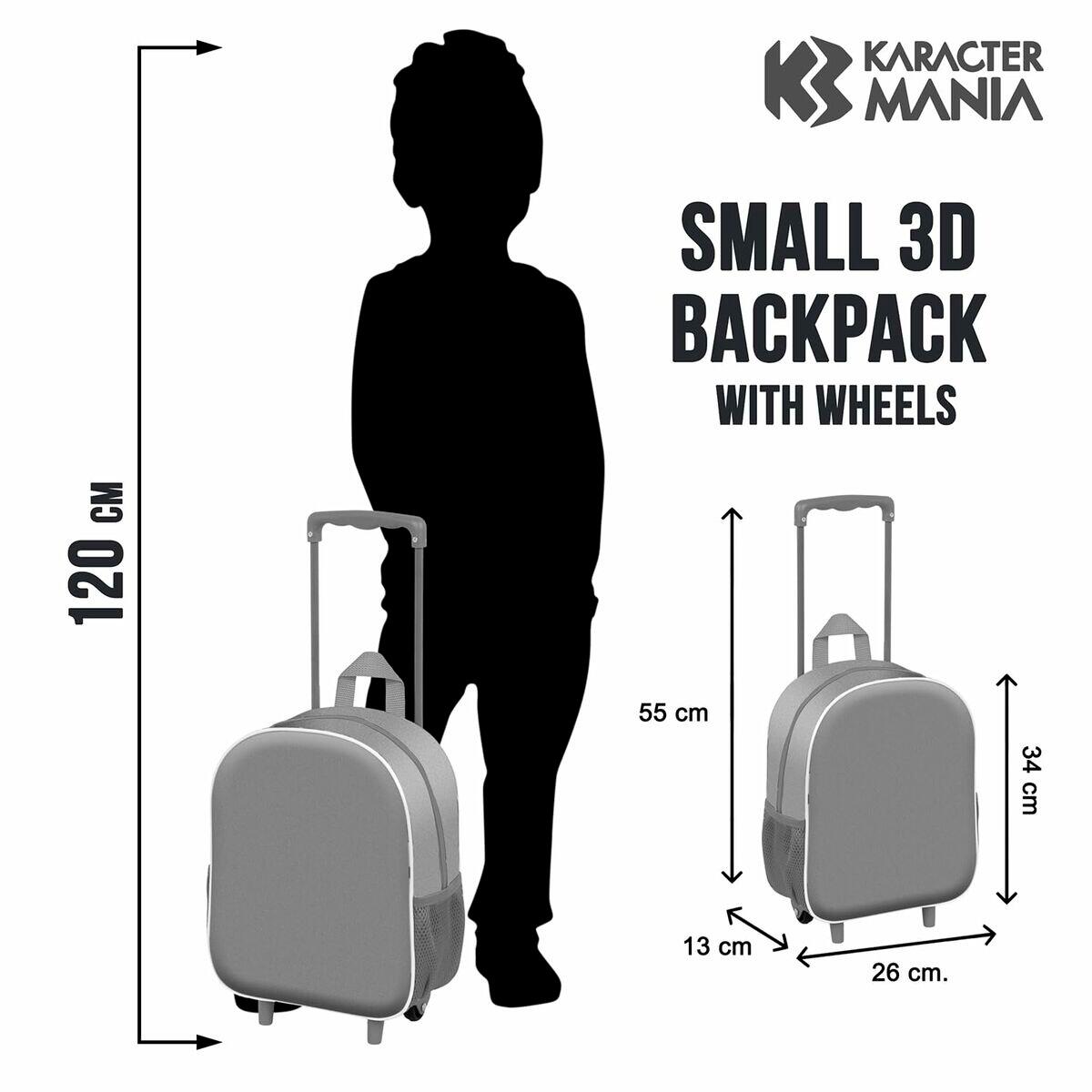 Cartable 3D avec roulettes DISNEY Scooter Bleu 3/5
